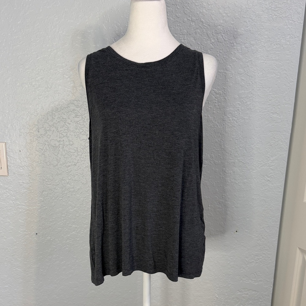 Halogen Charcoal Gray Sleeveless Muscle Tee